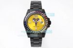 Swiss Replica Rolex Kobe Bryant Black Mamba Watch Yellow Dial Rainbow Bezel